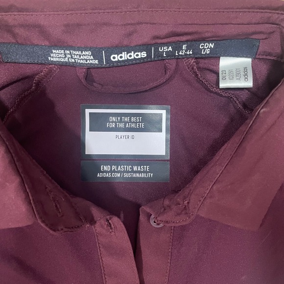 Adidas Mississippi State Bulldogs Polo Shirt Women's Large Maroon Aeroready - Picture 3 of 8